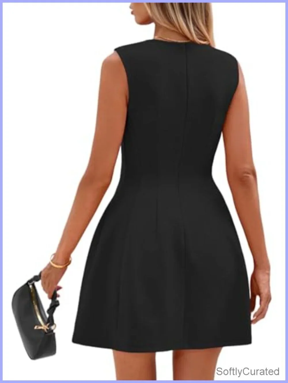 Fit and Flare A-Line Cocktail Dress with Ruffle Hem